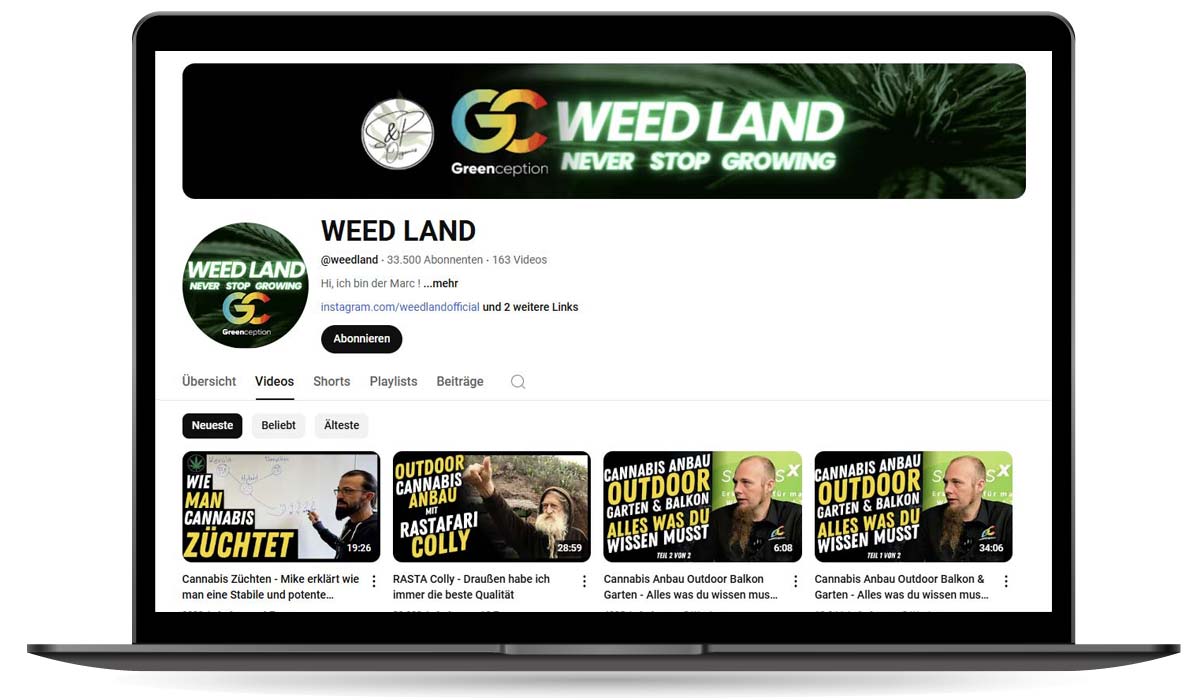 Weed Land x YouTube: Wissen und Menschen