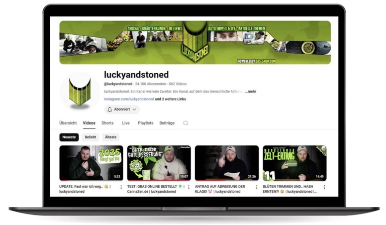 Lucky & Stoned x YouTube: Unterhaltung und Sorten