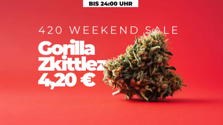 420 Weekend Sale: Spare bis zu -50% auf Cannabisblüten – Karfreitag bis Ostermontag 24:00 Uhr