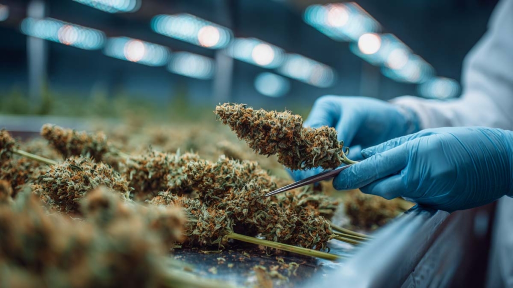cannabis-hersteller-plantage-doku-foto-grosse-buds-nach-trocknung-am-stock