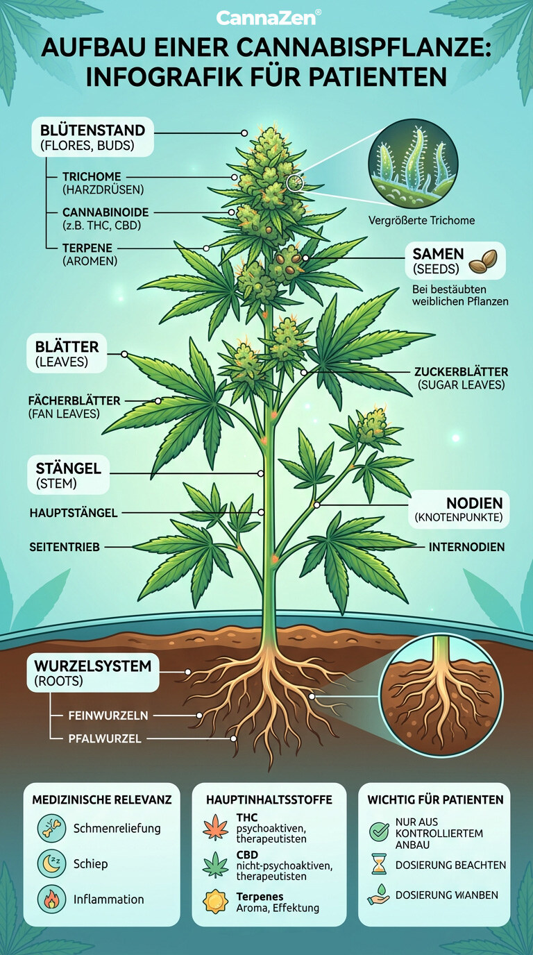 infografik aufbau cannabispflanze infografik patienten 1