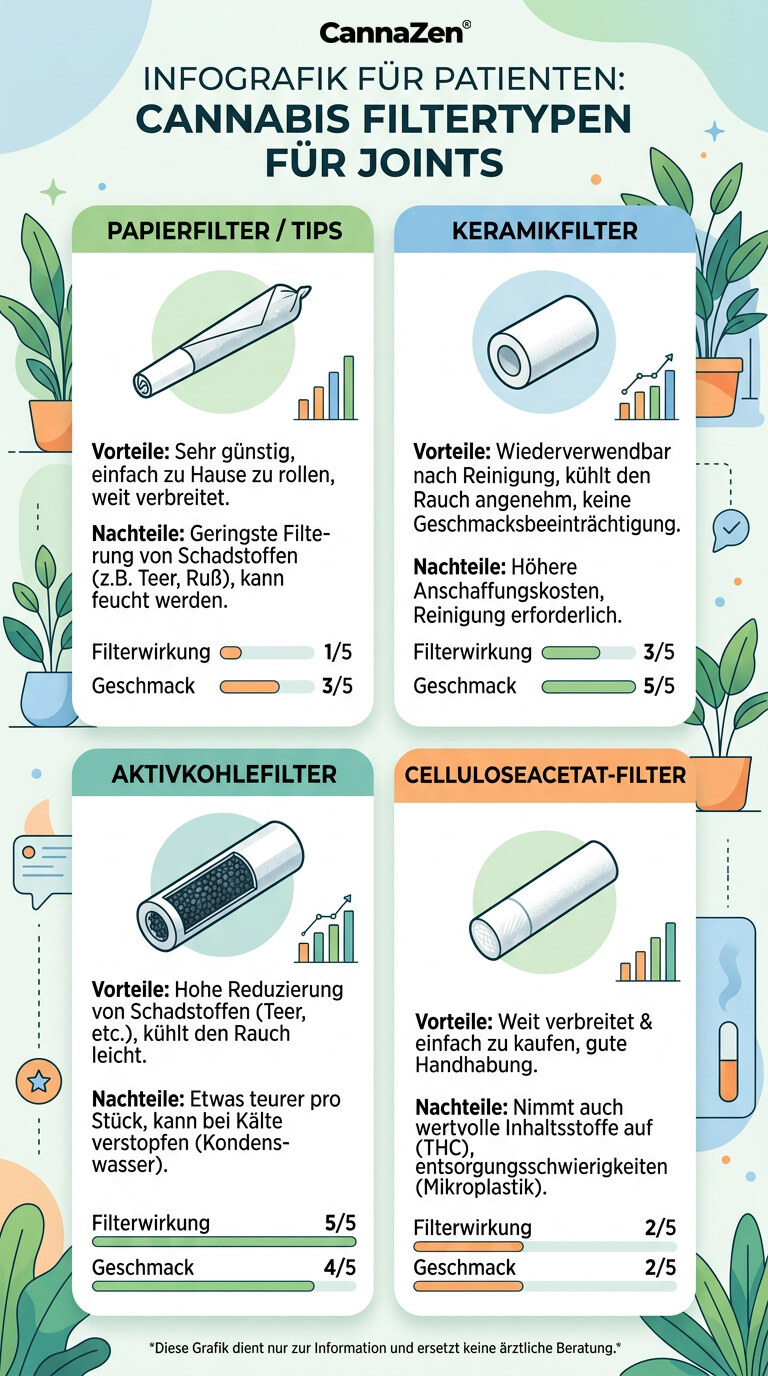 Cannabis Filtertypen Joints Vergleich Cannabis Filtertypen Joints Vergleich