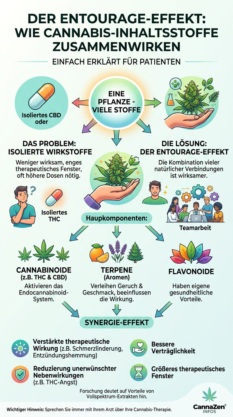 Entourage Effekt Cannabis Inhaltsstoffe Zusammenwirken