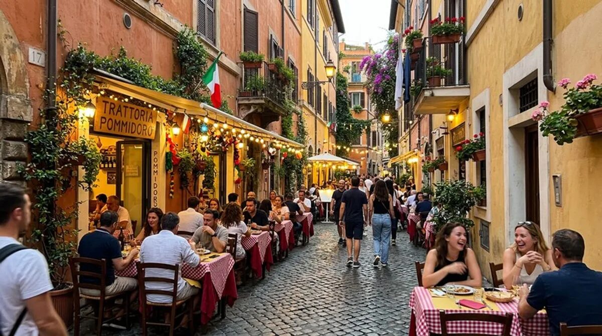 italienisches restaurant altstadtgasse rom trattoria